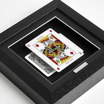 Best Dad Personalised King Playing Card Gift Frame, 8 of 12