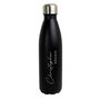 Personalised Name And Message Black Metal Insulated Drinks Bottle, thumbnail 5 of 7