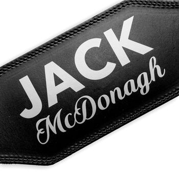 Personalised Full Leather Gym Weight Lifting Belt, 6 of 8