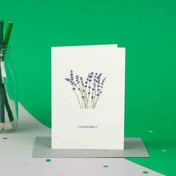 Personalised Herbs And Flowers Greetings Card, 12 of 12