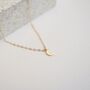 La Lune, Crescent Moon Necklace In Recycled Gold, thumbnail 3 of 8