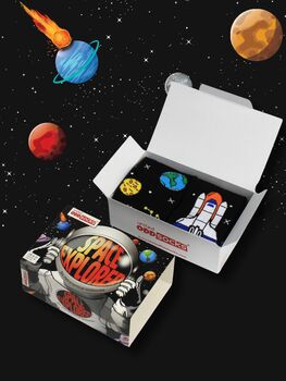United Oddsocks Men's Space Explorer Gift Box Set, 3 of 4