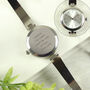 Personalised Silver Ladies Watch With Silver Clasp, thumbnail 5 of 8