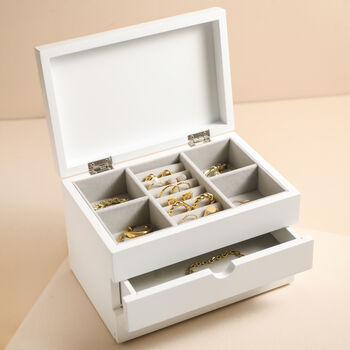 Personalised Floral Jewellery Box With Drawers, 4 of 10