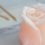 G Decor Elegant Pink Rose Decorative Candle, thumbnail 4 of 4