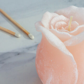 G Decor Elegant Pink Rose Decorative Candle, 4 of 4