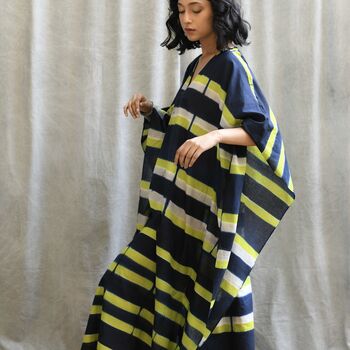 Gorgeously Soft Handwoven Cotton Kaftan Dress, 8 of 8