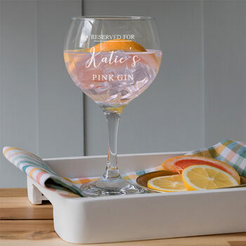 Personalised Engraved Gin Goblet Birthday Gift For Wife, 4 of 4
