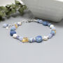 Forget Me Not Multi Gemstone Bracelet Sterling Silver, thumbnail 1 of 4