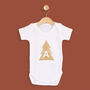 Personalised First Christmas Tree Babygrow, thumbnail 1 of 7