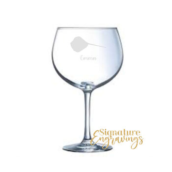 Personalised Stingray Engraved Glass, 4 of 5