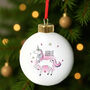 Personalised Unicorn Bauble, thumbnail 2 of 5