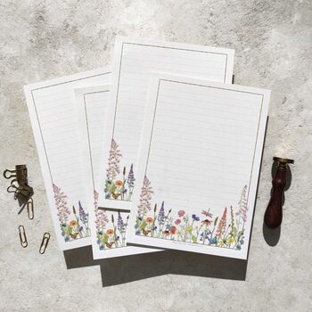 Cottage Garden Wildflowers Letter Writing Set, 3 of 8