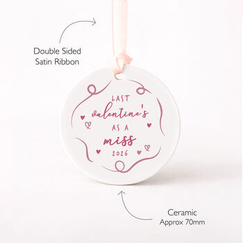 Last Valentines As A Miss Bottle Tag Gift, 4 of 7