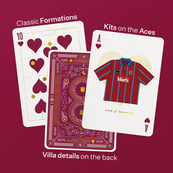 Aston Villa Playing Cards | Gift For Football Fans, 3 of 12