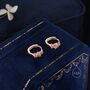 Sterling Silver Star Constellation Ab Cz Hoop Earrings, thumbnail 6 of 9