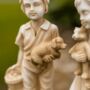 Large Boy And Girl Standing Statues Garden Ornament Decor, thumbnail 2 of 6