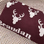 Personalised Knitted Stag Baby Blanket, thumbnail 6 of 12