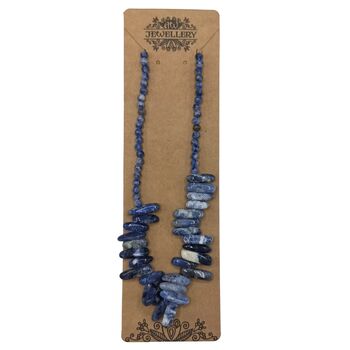 Sodalite Gemstone Beaded Necklace, 2 of 5