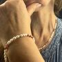 Adjustable Pearl Bracelet With Gemstone Beads, thumbnail 5 of 12