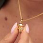 Astronaut Charm Necklace, Sterling Silver Or Gold Plated, thumbnail 2 of 11