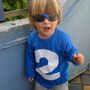 Kids Number Tshirt, I Am Two, Birthday Top, Numbers Top, thumbnail 1 of 5