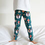 Organic Christmas Reindeer Bauble Leggings, thumbnail 1 of 3