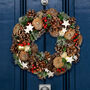 Country Christmas Natural Front Door Wreath, thumbnail 1 of 7