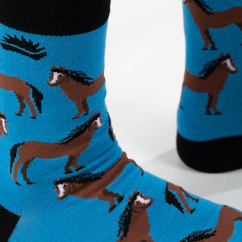 Bamboo Socks | Horse Socks | Farm Animal | Equestrian, 3 of 3