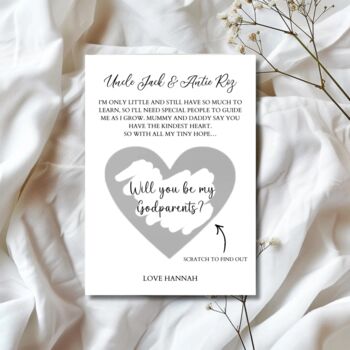 Godmother Scratch Off Proposal Card, Godparents Proposal, Surprise Scratch Reveal, 4 of 4