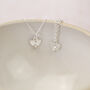 Sterling Silver Small Birthstone Heart Pendant, thumbnail 4 of 6