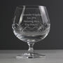 Crystal Cut Brandy Cognac Personalised Glass, thumbnail 7 of 11