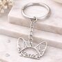 Personalised Metal Dog Ears Keychain, thumbnail 2 of 3