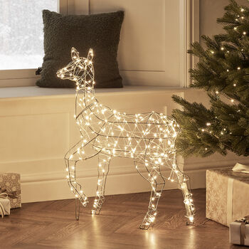 Duchy Fawn Dual Colour Micro LED Light Up Reindeer, 5 of 6