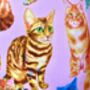Crazy Cat Lady Designer Cats Lampshade, thumbnail 10 of 10