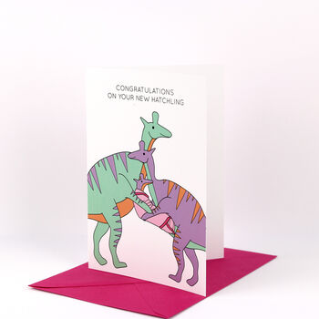 Congratulations On Your New Hatchling Dinosaur Card, 2 of 3