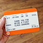 Personalised Train Ticket Card For Grandad, thumbnail 2 of 3