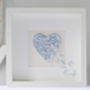 Personalised Engagement Butterfly Heart, 3D Art, thumbnail 4 of 12