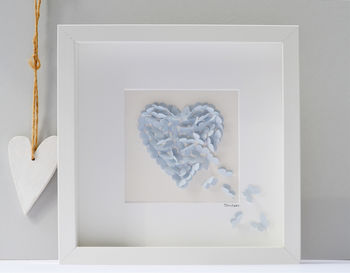 Personalised Engagement Butterfly Heart, 3D Art, 4 of 12