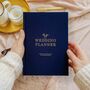 Navy Cotton Cloth Wedding Planner Book, thumbnail 1 of 12