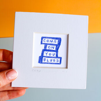 Come On You Blues Everton Mini Art Print, 3 of 9