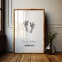 Personalised Large Hand And Footprint Kit With Four Mini Print Cards, thumbnail 3 of 7