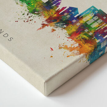 Bury St Edmunds Skyline Cityscape Art Print, 11 of 12