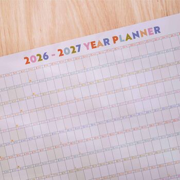 2026 2027 Landscape Academic Year Wall Planner | Your Year In Pastels, 3 of 6