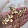 Floral Wedding Hair Pin Set, thumbnail 7 of 8