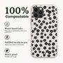 Little Black Flowers Bio Phone Case, thumbnail 2 of 8