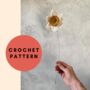 Daffodil Crocheted Flower Printable Guide, thumbnail 1 of 4
