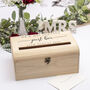 Classic Script Wedding Cards Post Box Chest, thumbnail 1 of 4