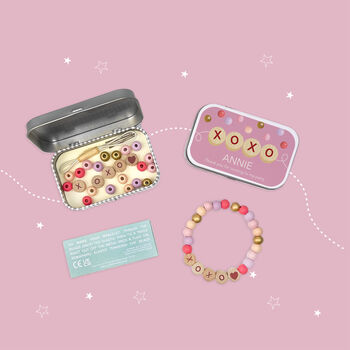 Beaded Xoxo Friendship Bracelet Gift Kit, 7 of 7