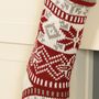 Personalised Chunky Knit Fair Isle Christmas Stocking, thumbnail 4 of 5